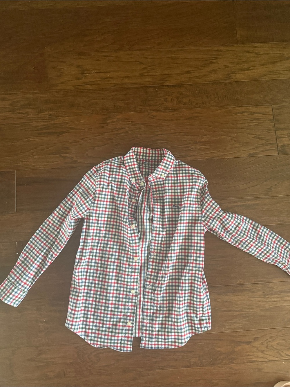Vineyard Vines Kids Plaid Button-Down Shirt - Red, Green, White
